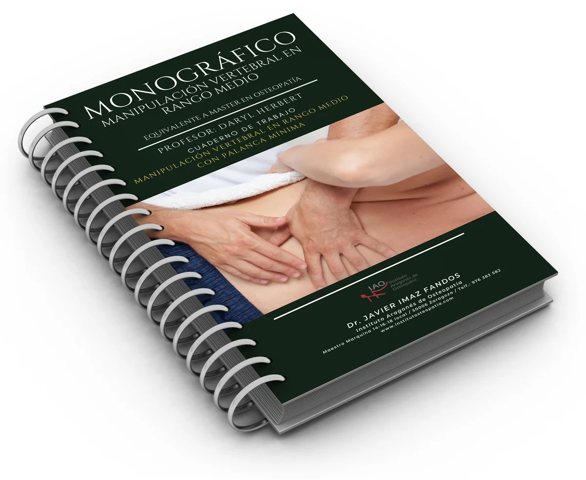Cuaderno de manipulación vertebral y radiodiagnóstico