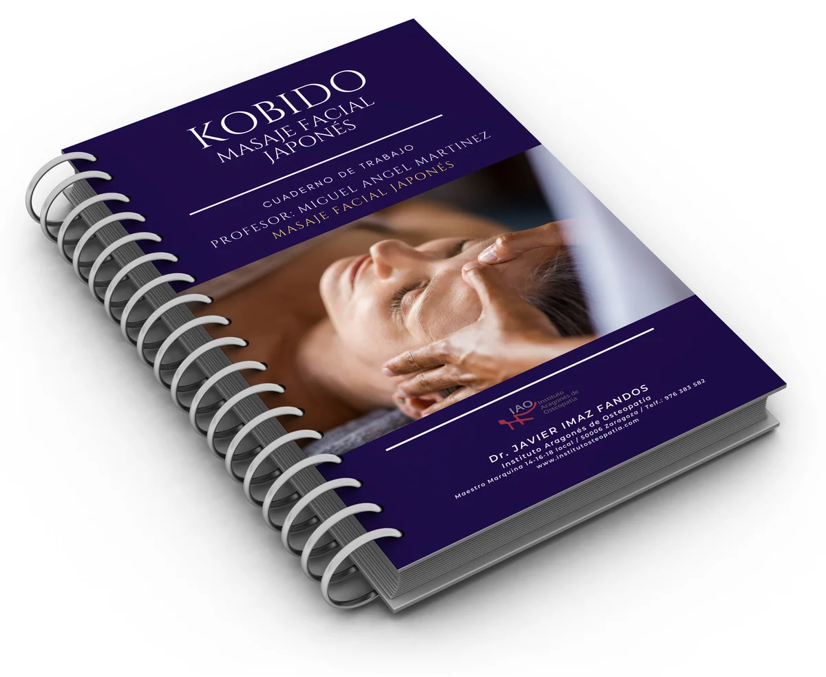 Cuaderno de trabajo de masaje facial japonés Kobido